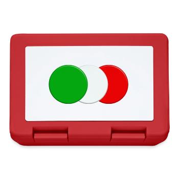 Drapeau italien - Boîte à goûter - rouge - Devant