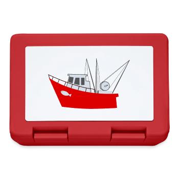 Bateau de pêche - Mer - Bateau - Boîte à goûter - rouge - Devant