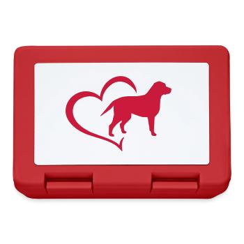 Labrador Chien Race De Chien Propriétaire De Chien Cadeau - Boîte à goûter - rouge - Devant