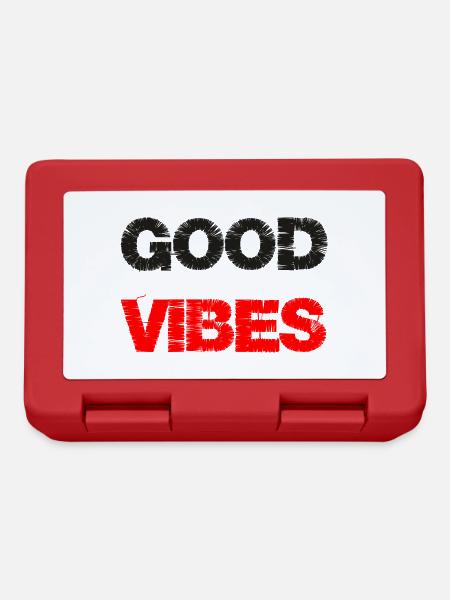 Good Vibes - Gute Stimmung Mädchen Sommer 2022 - Brotdose - Rot
