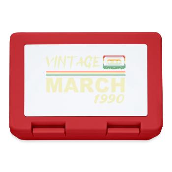 March 1990 - March 1990 - Lunchbox - red - Front