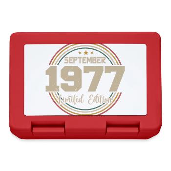 September Birthday Gift 1977 - Lunchbox - red - Front