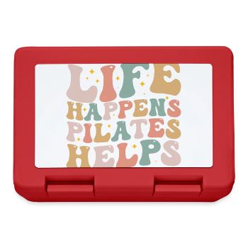 Life Happens Pilates Helps | Pilates Lover Pilates - Lunchbox - red - Front