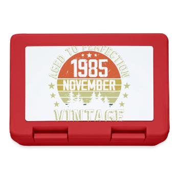 Anniversaire Novembre 1985 Cadeau Vintage Novembre - Boîte à goûter - rouge - Devant