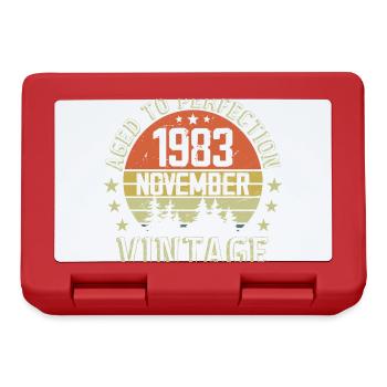 Birthday November 1983 Vintage November Gift - Lunchbox - red - Front