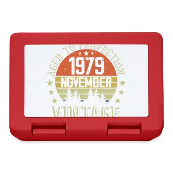 Anniversaire Novembre 1979 Cadeau Vintage Novembre - Boîte à goûter - rouge - Devant
