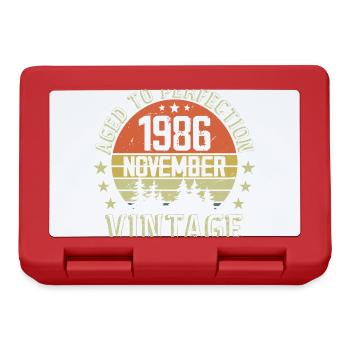 Birthday November 1986 Vintage November Gift - Lunchbox - red - Front