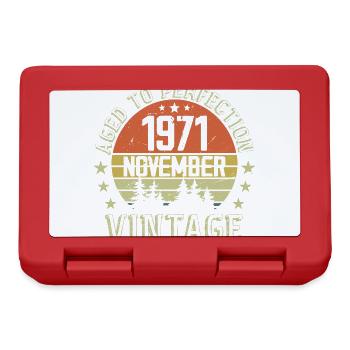 Birthday November 1971 Vintage November Gift - Lunchbox - red - Front