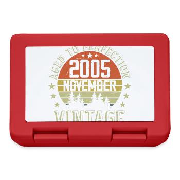 Birthday November 2005 Vintage November Gift - Lunchbox - red - Front