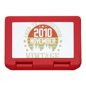 Birthday November 2010 Vintage November Gift - Lunchbox - red - Front