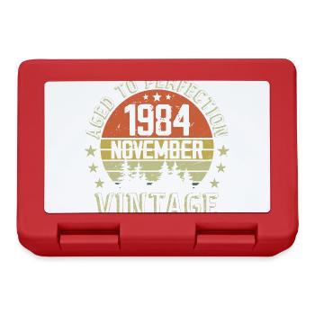 Birthday November 1984 Vintage November Gift - Lunchbox - red - Front