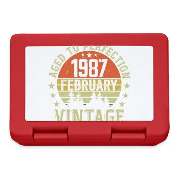 February 1987 - February 1987 Birthday Gift - Lunchbox - red - Front