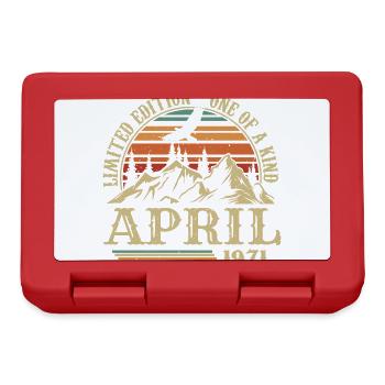 Meilleur Cadeau D'anniversaire Avril 1971 - Boîte à goûter - rouge - Devant
