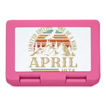 Bestes Geburtstagsgeschenk April 1974 - Brotdose - Pink - Vorne