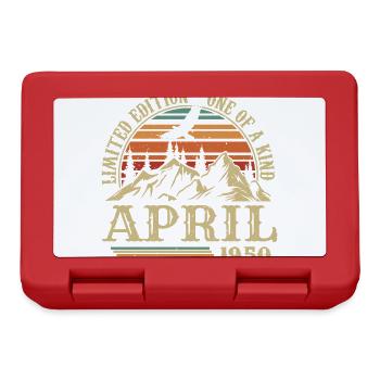 Meilleur Cadeau D'anniversaire Avril 1950 - Boîte à goûter - rouge - Devant