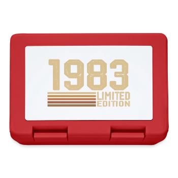 Né en 1983 anniversaire - Cadeau 1983 Vintage 1983 - Boîte à goûter - rouge - Devant