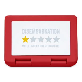Disembarkation Awful Would Not Recommend - Cruise - Lunchbox - red - Front