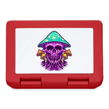 Zombie Scary Colorful Skull Mushrooms - Lunchbox - red - Front