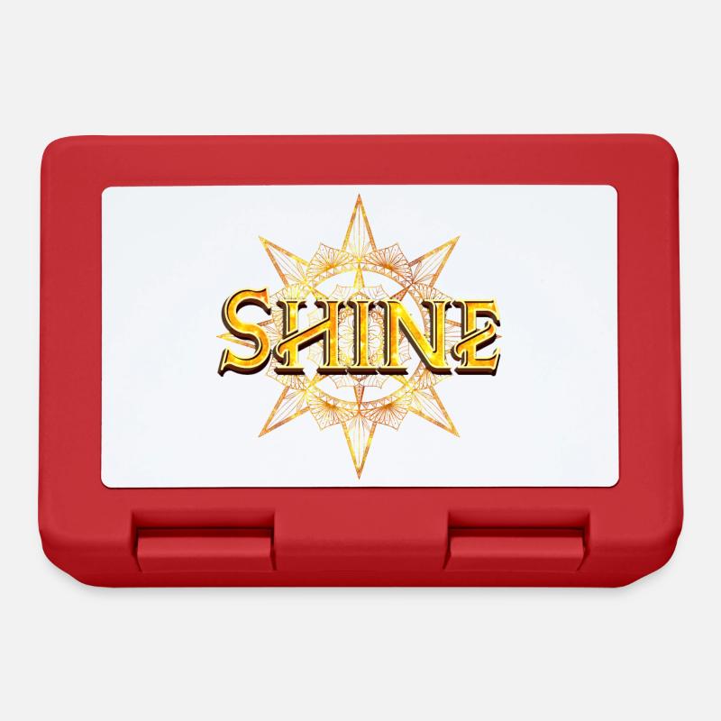 Shine - shine bright - Lunchbox - red