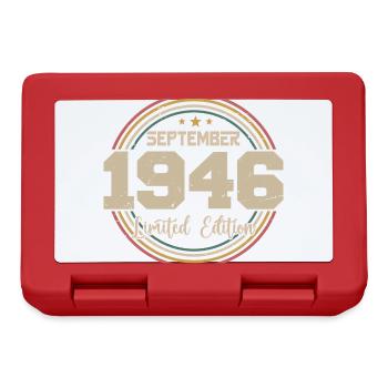 September 1946 Geburtstagsgeschenk 1946 - Brotdose - Rot - Vorne