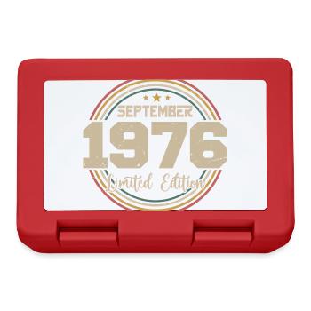September 1976 Geburtstagsgeschenk 1976 - Brotdose - Rot - Vorne