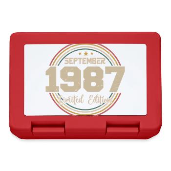 September 1987 Birthday Gift 1987 - Lunchbox - red - Front