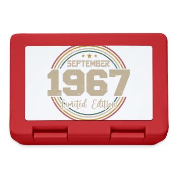 September Birthday Gift 1967 - Lunchbox - red - Front