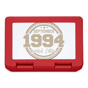 Geburtstagsgeschenk im September 1994 - Brotdose - Rot - Vorne