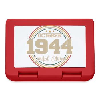 Born October 1944 Retro Birthday October 1944 - Lunchbox - red - Front