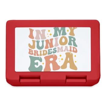 In My Junior Bridesmaid Era Fun Wedding Engagement - Boîte à goûter - rouge - Devant