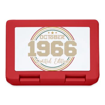 Born in October 1966 Retro Anniversary October 1966 - Lunchbox - red - Front