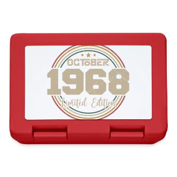 Born in October 1968 Retro Anniversary October 1968 - Lunchbox - red - Front