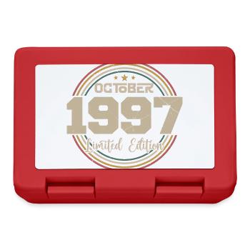 Born in October 1997 Retro Birthday October 1997 - Lunchbox - red - Front