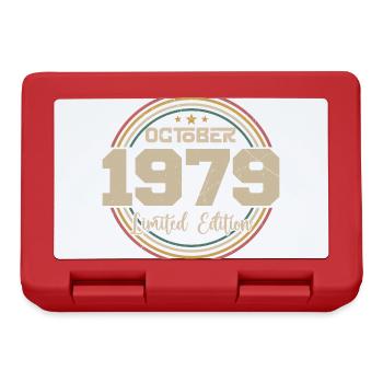 Né en octobre 1979 Retro Anniversaire Octobre 1979 - Boîte à goûter - rouge - Devant