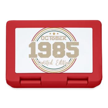 Born in October 1985 Retro Anniversary October 1985 - Lunchbox - red - Front