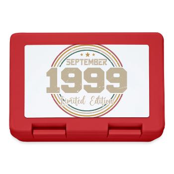 Geburtstagsgeschenk September 1999 - Brotdose - Rot - Vorne