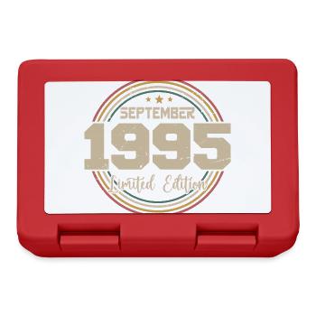 September 1995 Geburtstagsgeschenk 1995 - Brotdose - Rot - Vorne