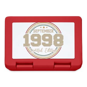 September 1998 Geburtstagsgeschenk 1998 - Brotdose - Rot - Vorne