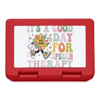 Its A Good Day For Speech Therapy Speech Pathology - Lunchbox - red - Front