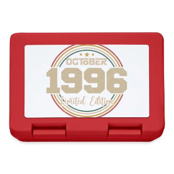 Born in October 1996 Retro Birthday October 1996 - Lunchbox - red - Front