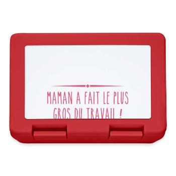 Grenouillere annonce grossesse bébé - Boîte à goûter - rouge - Devant
