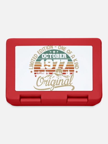 Octobre 1977 - Légendes Sont Nées En Octobre 1977 - Boîte à goûter - rouge