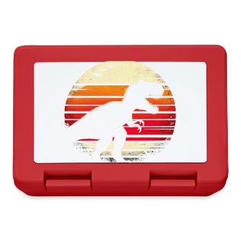 Dinosaur T-Rex Retro Vintage Dinosaur Lovers Gift - Lunchbox - red - Front