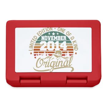 Retro November - November 2014 Geburtstagsgeschenk - Brotdose - Rot - Vorne