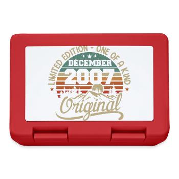 Ursprüngliches Geschenk zum 18. Geburtstag, Dezember 2007 - Brotdose - Rot - Vorne