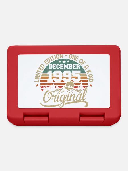 Original Cadeau Anniversaire 30 ans, Décembre 1995 - Boîte à goûter - rouge