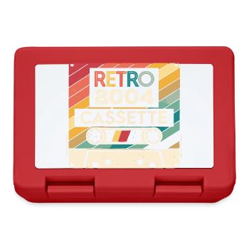 Retro 1975 Jahrgang 2004 - 2004 Jubiläumsgeschenk - Brotdose - Rot - Vorne