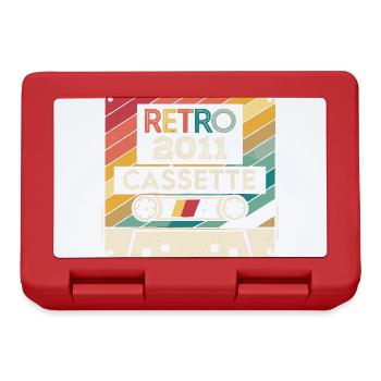 Retro 1975 Vintage 2011 - 2011 Anniversary Gift - Lunchbox - red - Front