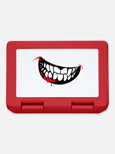 Halloween Clown d’horreur méchant Joker Smile face - Boîte à goûter - rouge