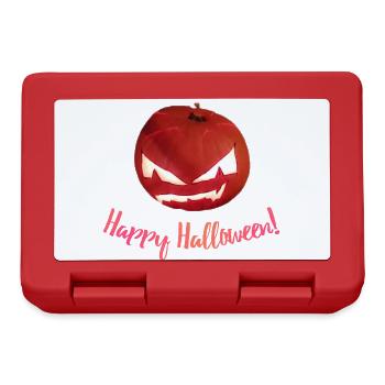 Kürbis Happy Halloween - Brotdose - Rot - Vorne